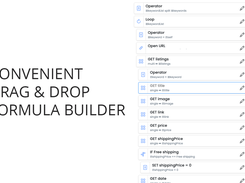 Drag & Drop formula builder