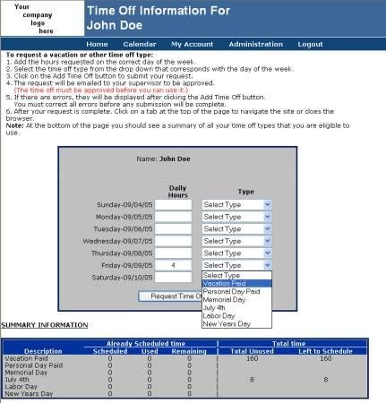 vacation scheduler