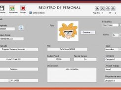 Interfaz de control de personal