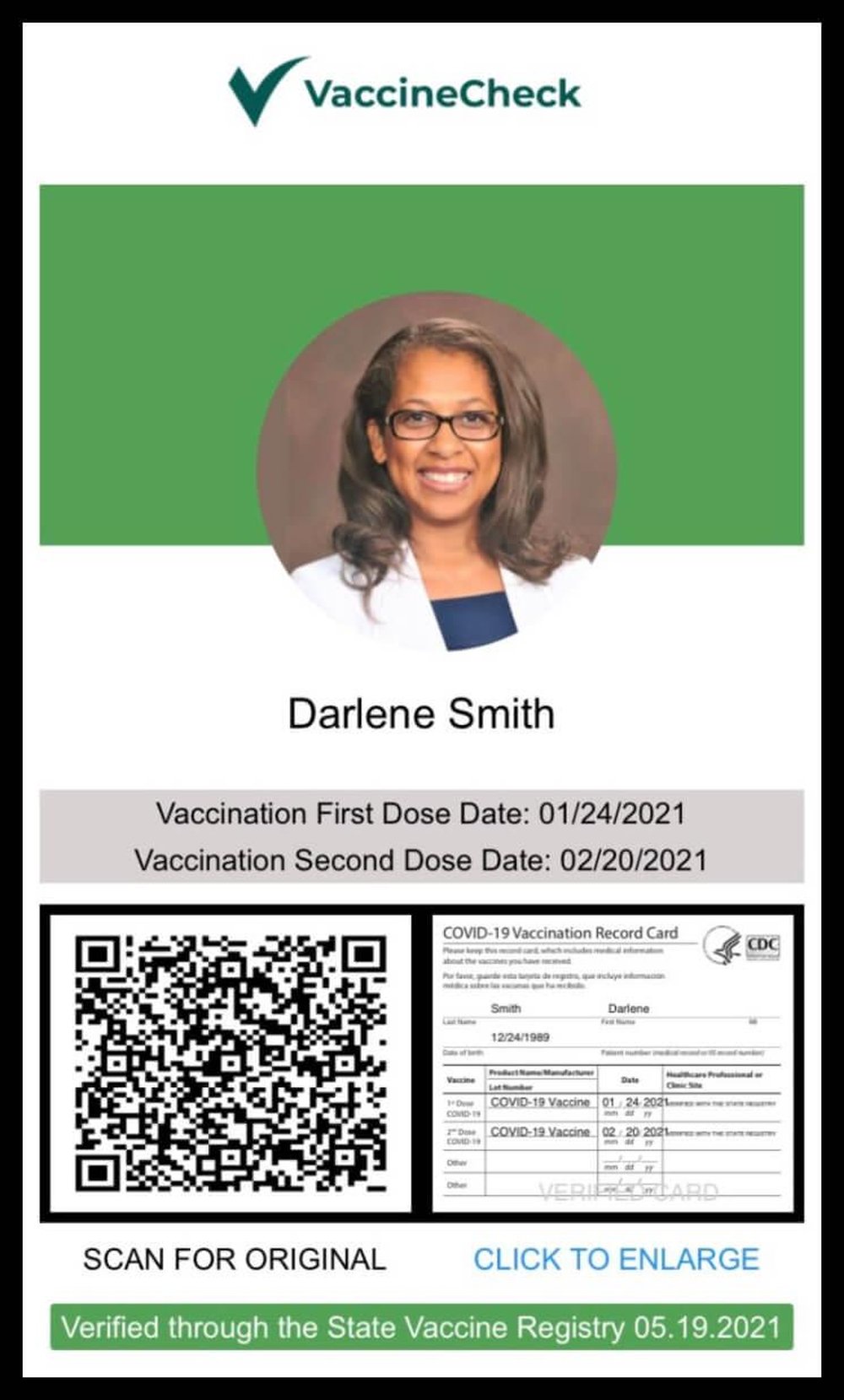 VaccineCheck Screenshot 1