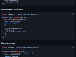 Validation Library Screenshot 1