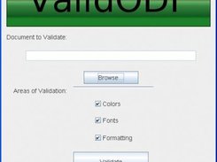 ValidODF Main Screen
