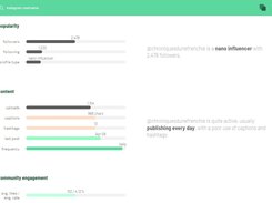 Instagram Influencer Profile Analysis - Quality Metrics