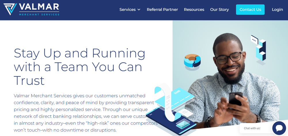 Valmar Merchant Services Screenshot 1