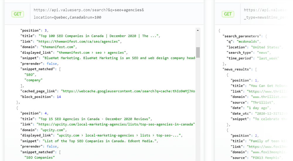 VALUE SERP Screenshot 1