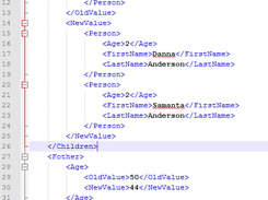 Sample of comparing xml