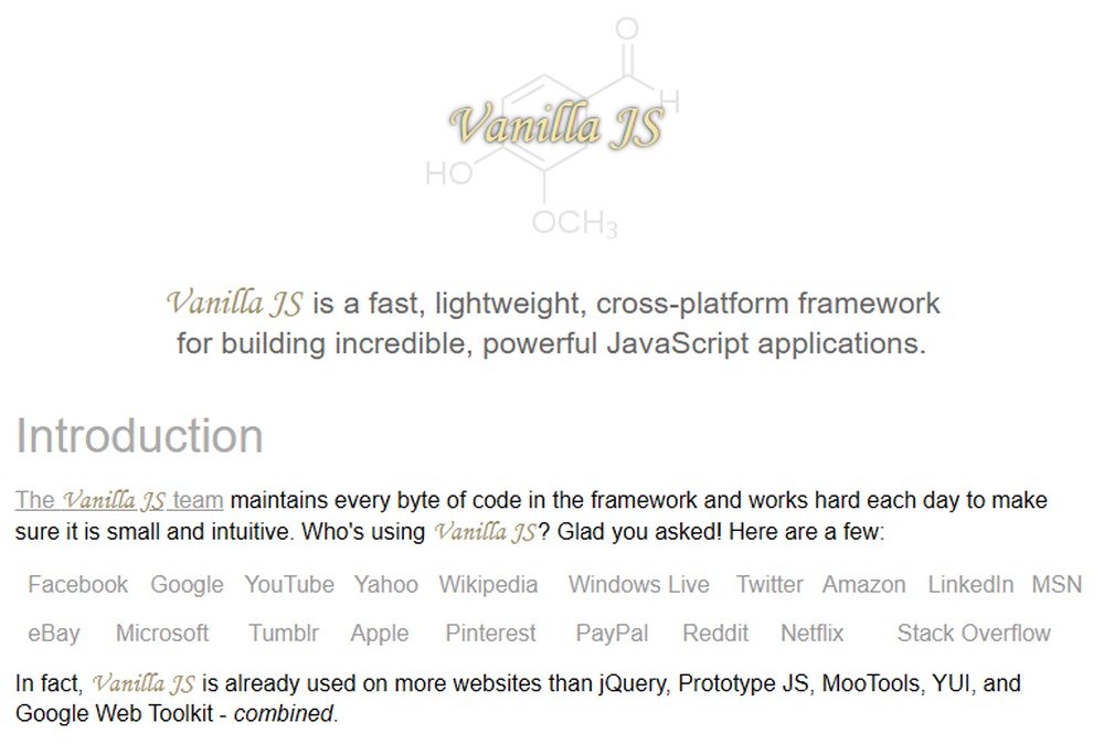 Vanilla JS Screenshot 1