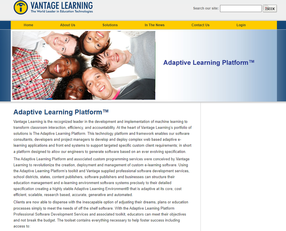 Vantage Learning Screenshot 1