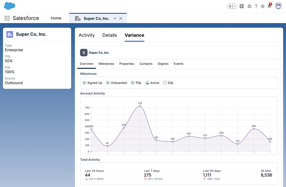 Variance Screenshot 1