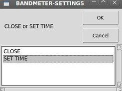 The settings' screen----close or set time