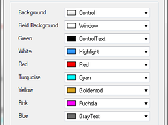 Color configuration dialog