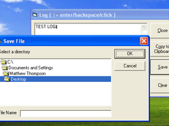 Save logs as a .TXT file