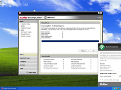 McAfee scan result