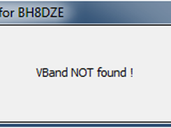 The VBand page is not open in the browser, or a different tab is selected.