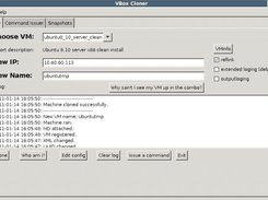 Main Window - Cloning