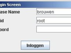 Login screen