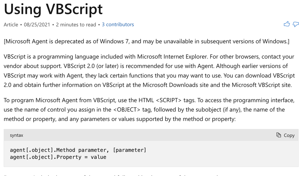 VBScript Screenshot 1