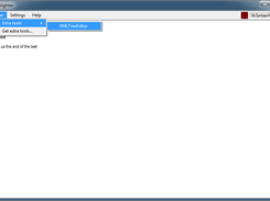 The extra tools menu list with the XMLTreeEditor