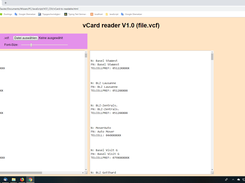 vCard-Reader-viewer Screenshot 1
