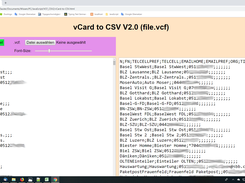 vCard-to-CSV Screenshot 1