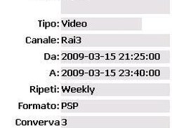 Saved recordings list