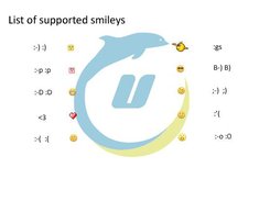 Smileys supported