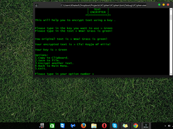 Text Encryption page