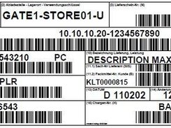 Half a5 sized label (KLT label)