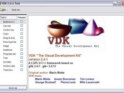 VDK test program running under Windows with Wimp theme