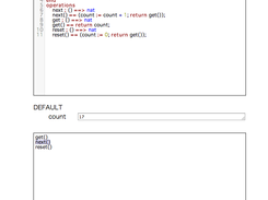 VDMPad  running a simple counter example