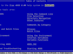4DOS Help running in vDosPlus