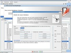 dialog to split a recording. Buttons are cutmarks.