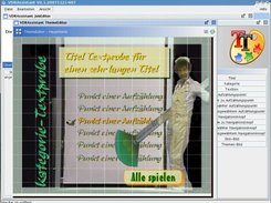Theme-Editor with grid, overscan-area and highlighted item.