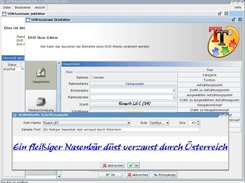 Skin-Editor with font selection dialog