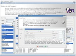 EPG-manager with timer-creation dialog