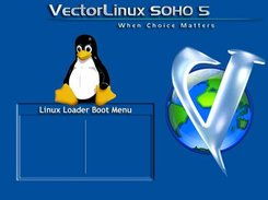 Vector Linux SOHO 5 graphical lilo boot screen