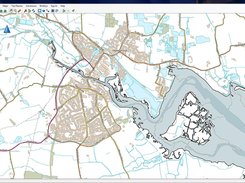 Coastal showing tidal zone