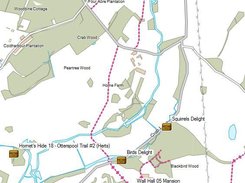 Inland showing Geocaches