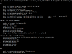 Vecuum commands