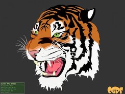 the traditional SVG tiger  (~11.000 vector elements)