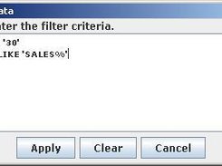 Filter Criteria
