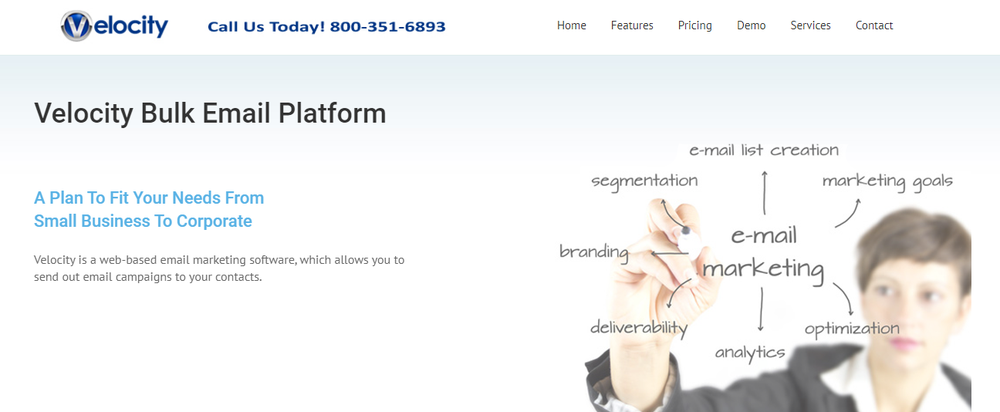 Velocity Email Marketing Screenshot 1