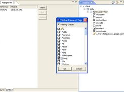 Editor object context tab and outline node filtering