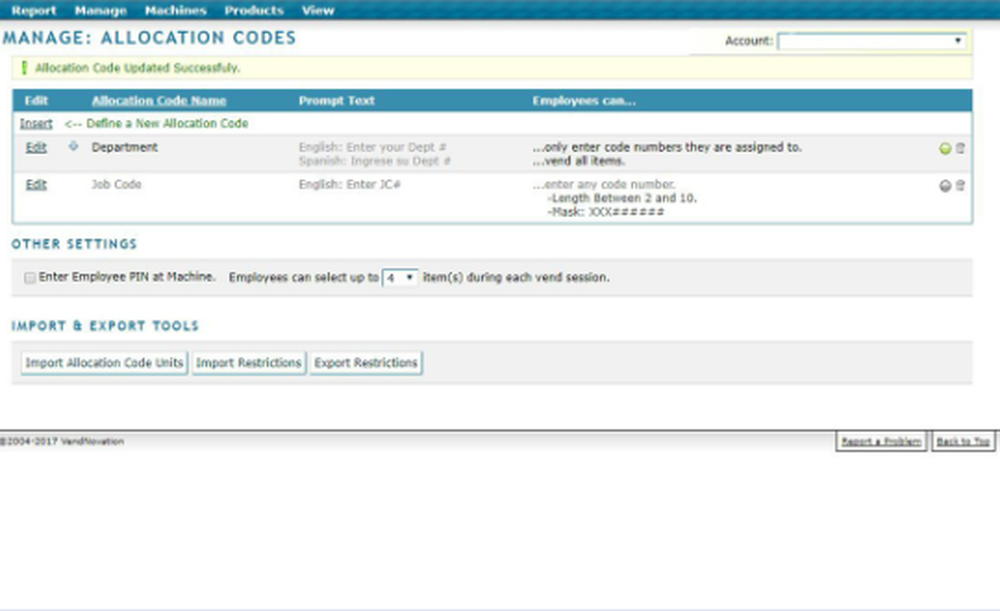 VendNovation Screenshot 1