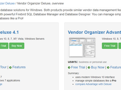 Vendor Organizer Deluxe Screenshot 1