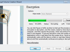 System partition being encrypted on the fly