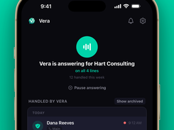 Vera AI receptionist dashboard