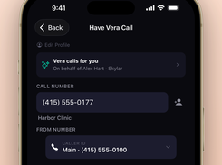 Vera makes outbound business calls
