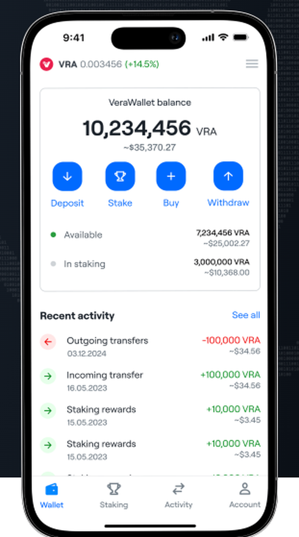 VeraWallet Screenshot 1