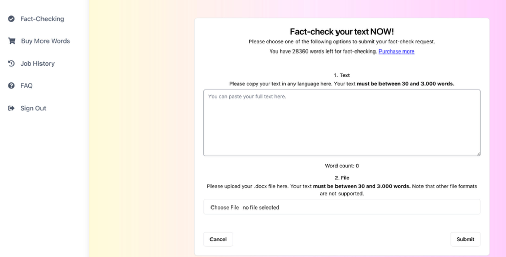 VerifactAI Screenshot 1
